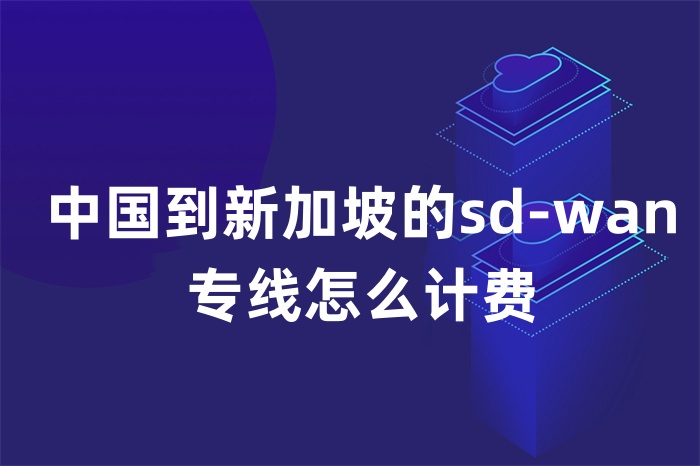 中國到新加坡的sd-wan專線怎么計費 中國到新加坡的sd-wan專線怎么計費