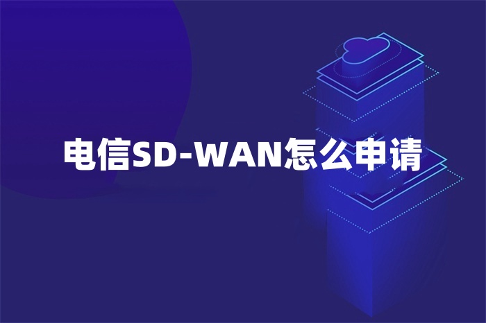 電信SD-WAN怎么申請 電信SD-WAN怎么申請