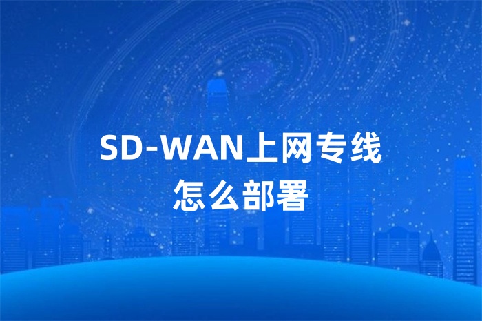 SD-WAN上網專線怎么部署