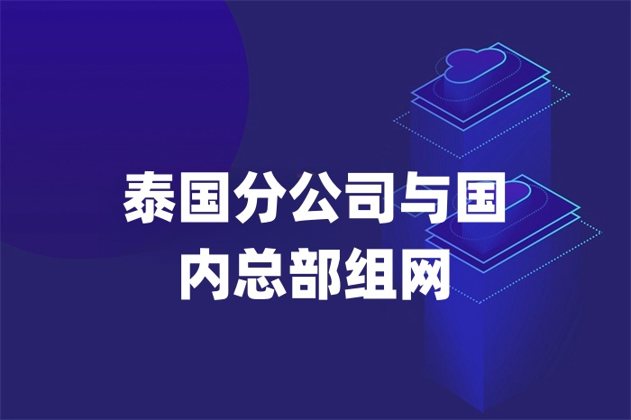 泰國分公司與國內(nèi)總部組網(wǎng)