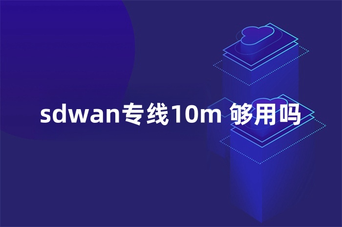 sdwan專線10m 夠用嗎 sdwan專線10m 夠用嗎