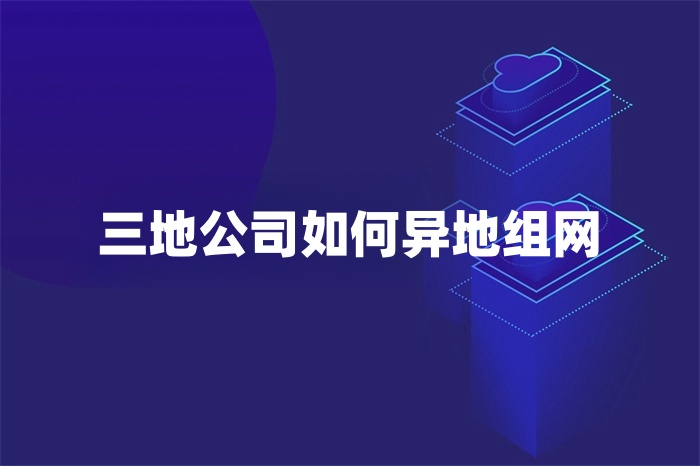 三地公司如何異地組網