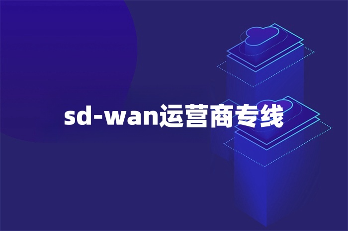 sd-wan運營商專線 sd-wan運營商專線
