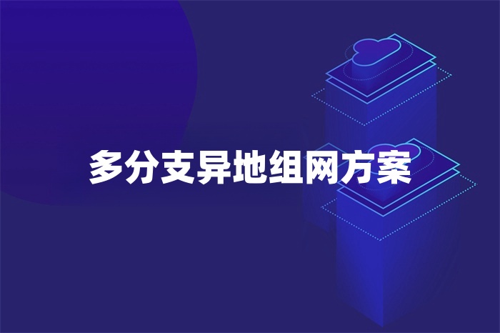 多分支異地組網方案 多分支異地組網方案
