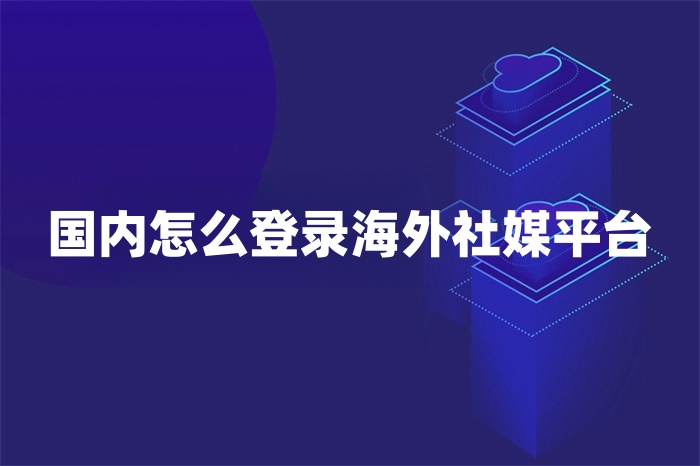 國內怎么登錄海外社媒平臺 國內怎么登錄海外社媒平臺