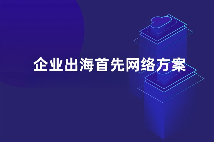 企業(yè)出海首先網(wǎng)絡(luò)方案